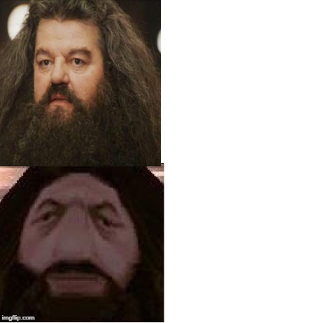 Plantilla de meme Hagrid Comparison