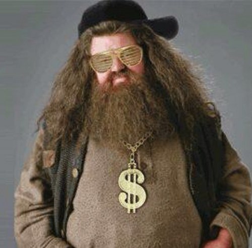 Plantilla de meme Hagrid in the crib