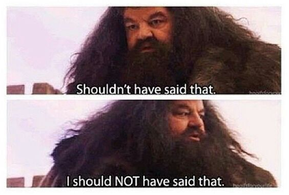 Plantilla de meme Hagrid shouldn't have said that