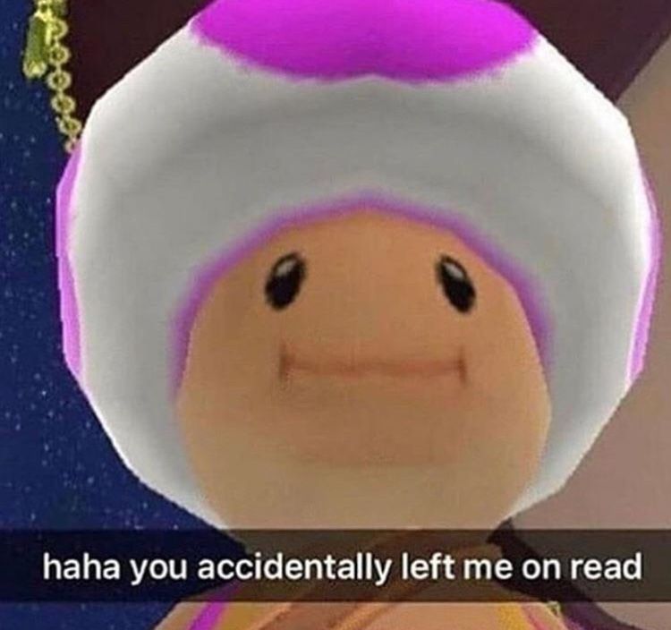 Plantilla de meme haha you left me on read
