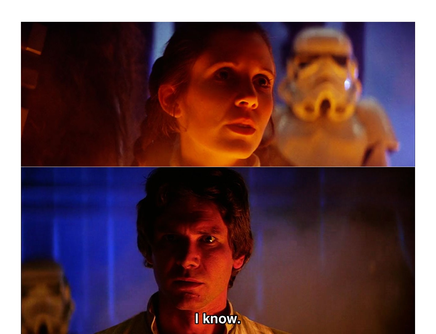Plantilla de meme Han Solo "I Know"