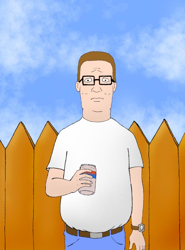 Plantilla de meme Hank Hill Standing