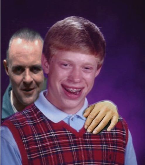 Plantilla de meme Hannibal Lecter And Bad Luck Brian