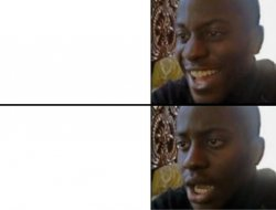 Plantilla de meme Happy sad