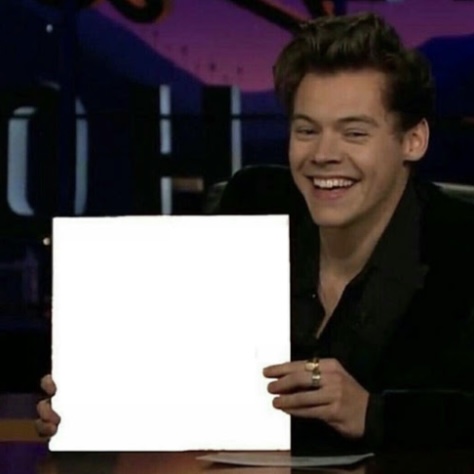 Plantilla de meme Harry Styles