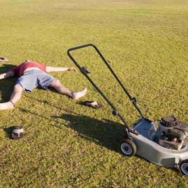 Heat Wave Mowing meme template