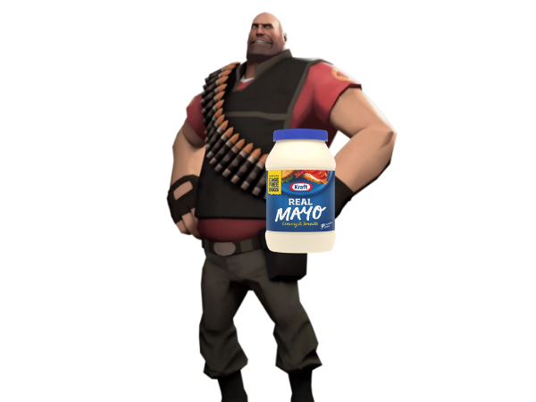 Template meme Heavy with mayonnaise