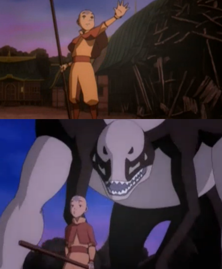 Template meme Hei Bei and Aang