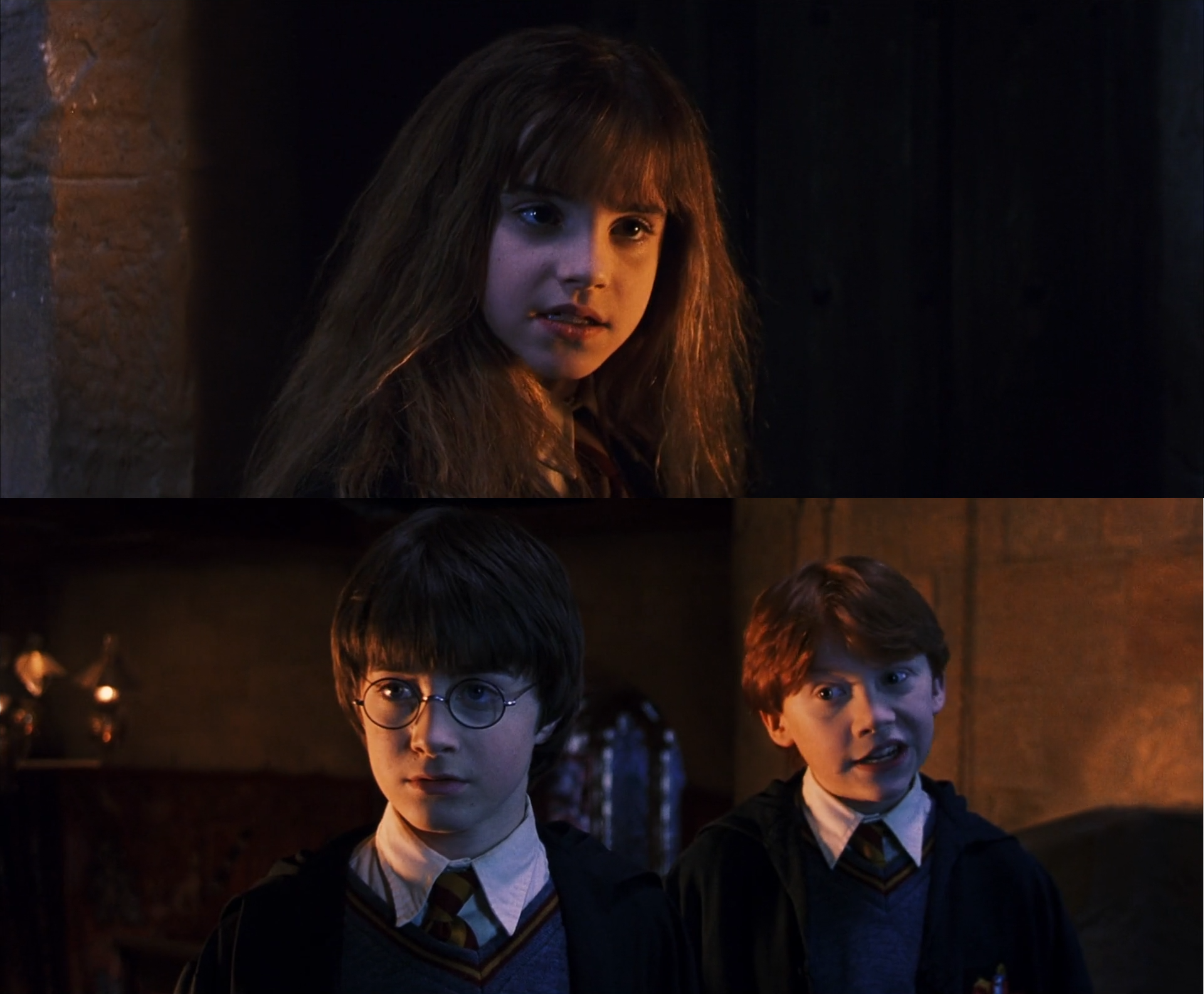 Plantilla de meme Hermione and her priorities
