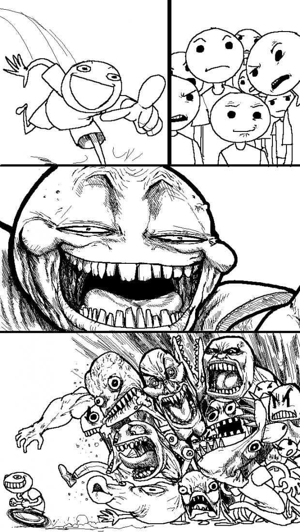 Plantilla de meme Hey Internet