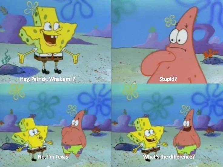 Template meme hey, Patrick. What am I?