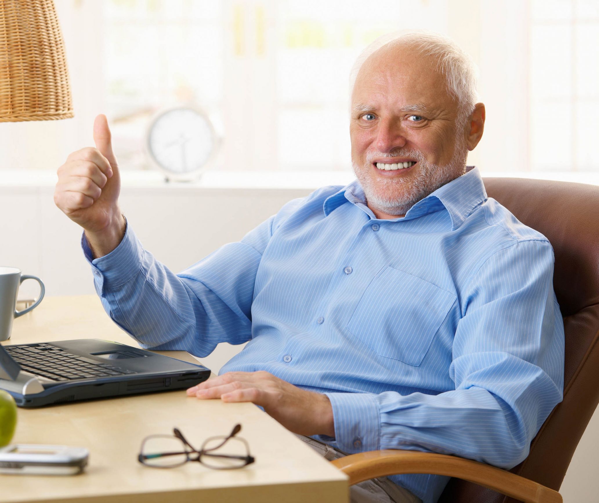 Plantilla de meme Hide the Pain Harold