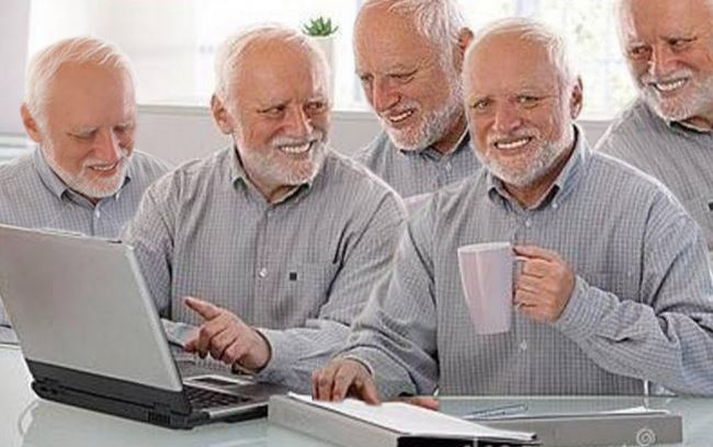 Template meme Hide the pain Harold group project