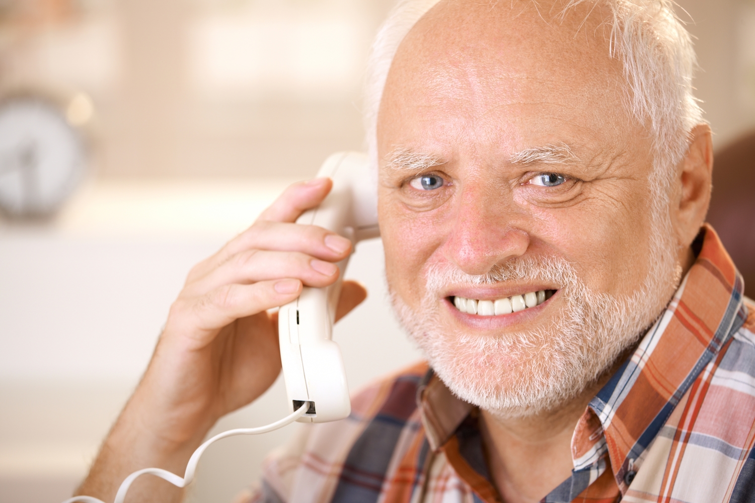 Template meme hide the pain harold phone