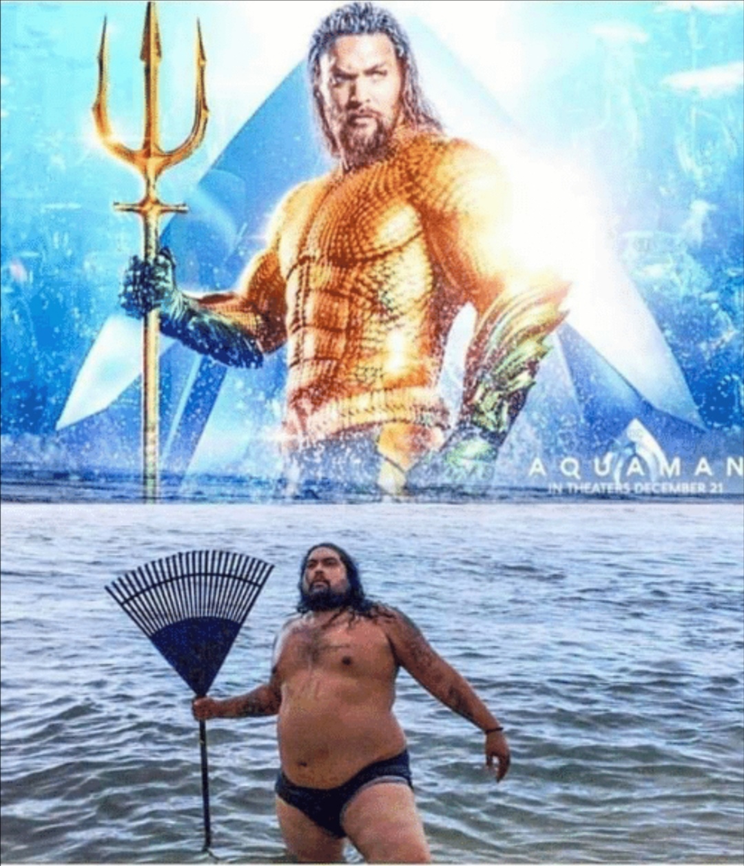 Template meme high quality vs low quality Aquaman