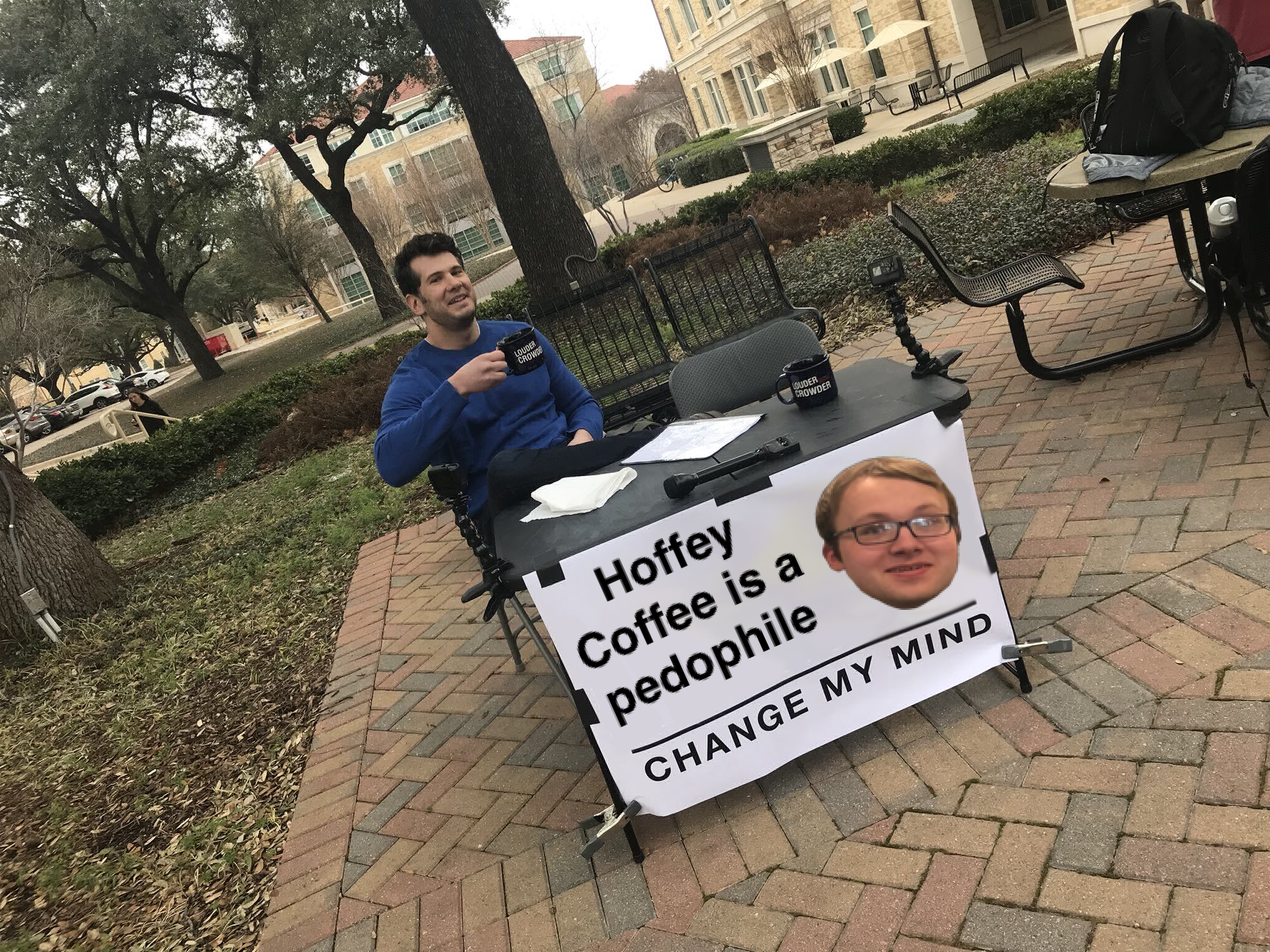 Plantilla de meme Hoffey Coffee Pedophile Meme