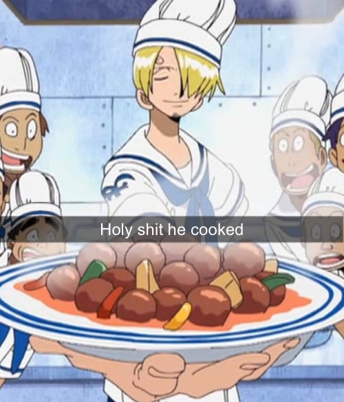 Plantilla de meme Holy shit he cooked
