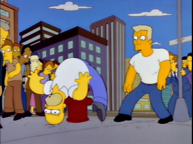 Homer Fire Hydrant meme template