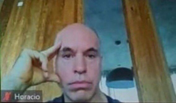 Plantilla de meme Horacio zoom call