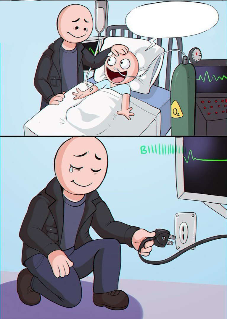 Plantilla de meme hospital kill son