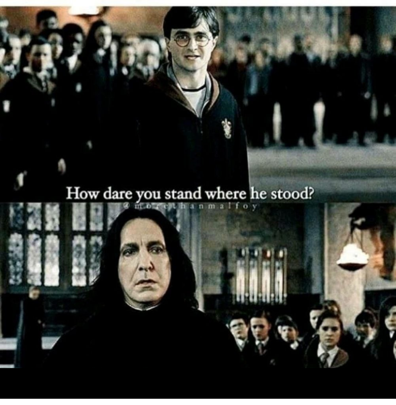 Template meme How Dare You Stand - Harry Potter