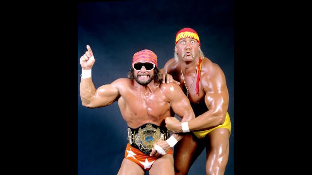 Template meme hulk hogan & macho man randy savage excited