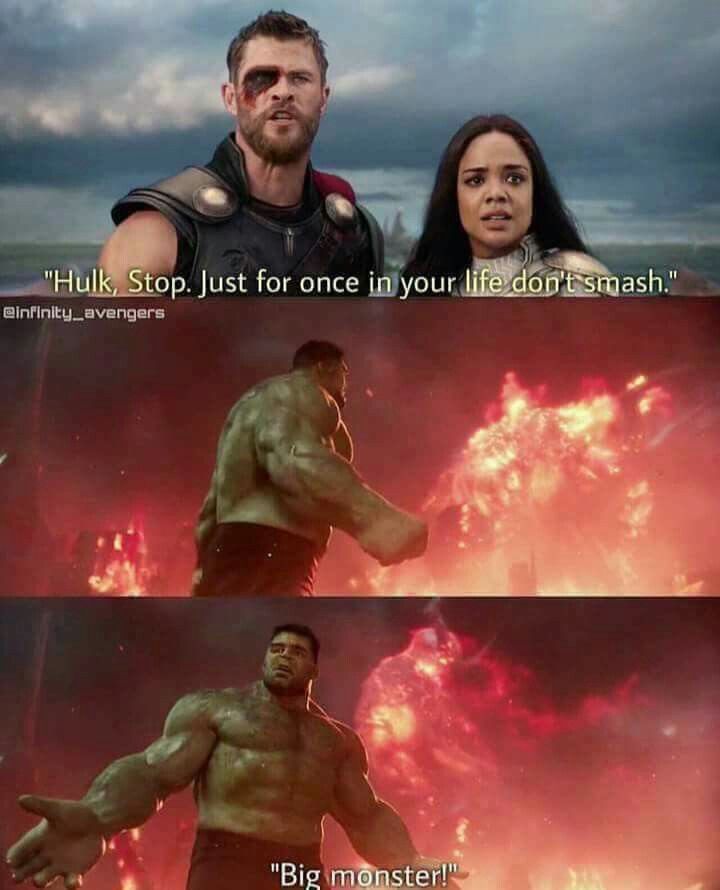 Plantilla de meme Hulk smash ragnarok