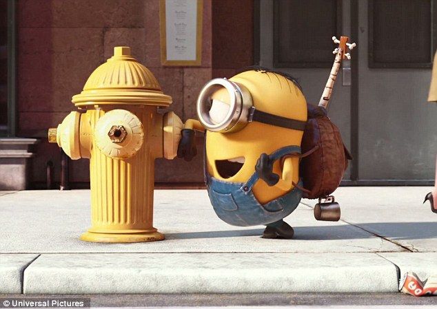 Plantilla de meme hydrant minion