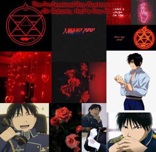 Plantilla de meme I am a professional Roy Mustang simp