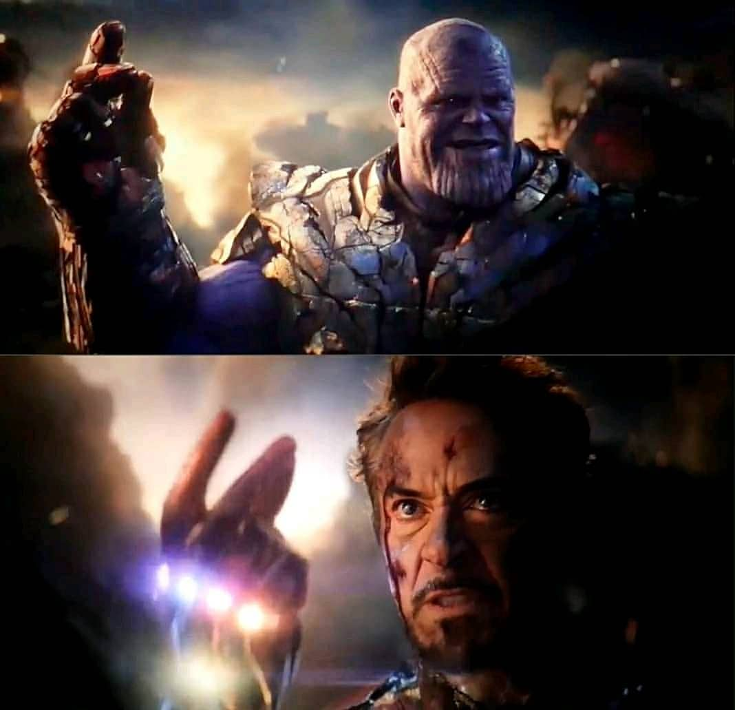 I am inevitable and i am Iron Man meme template