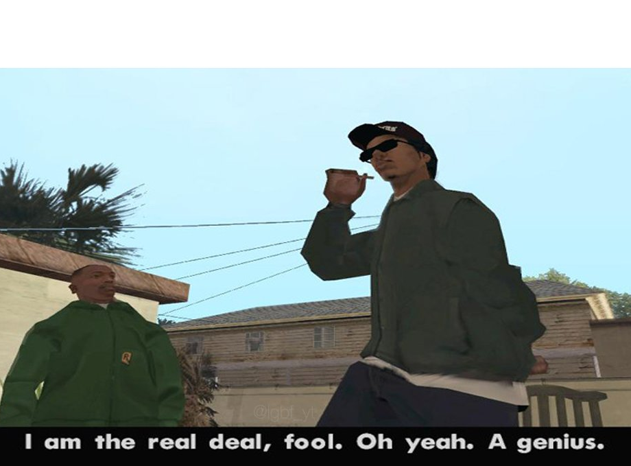 Plantilla de meme I am the real deal fool