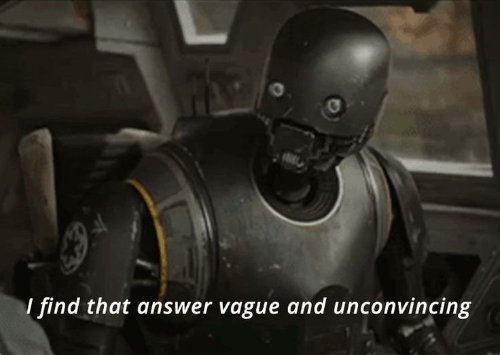 Template meme I find that answer vague and unconvincing