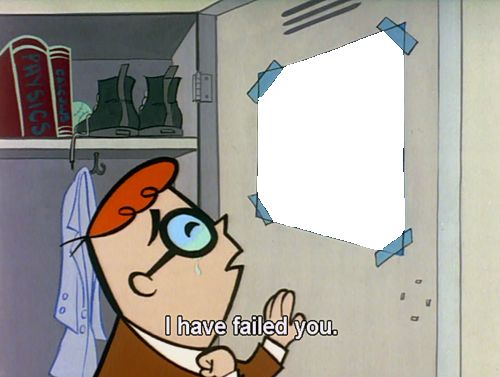 Plantilla de meme I have failed you