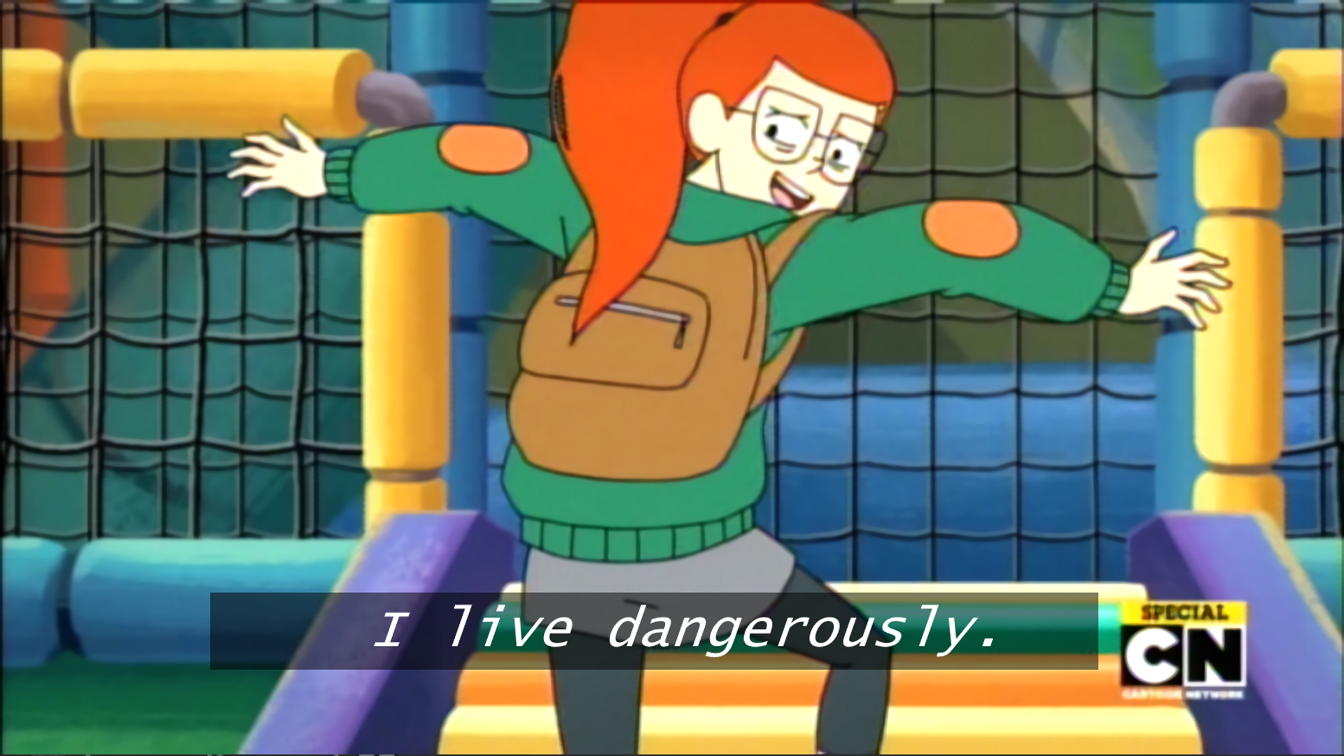 I live dangerously meme template
