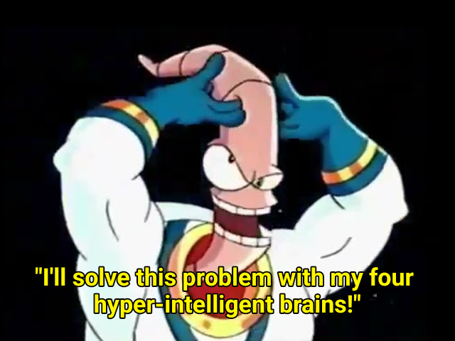 I'll solve this problem with my four hyper-intelligent brains meme template