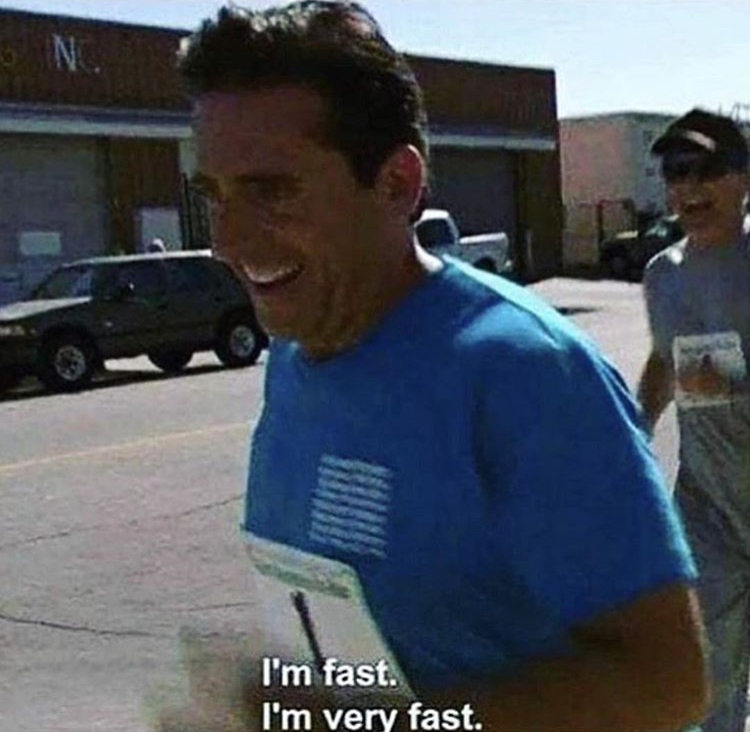 Template meme I'm fast I'm very fast