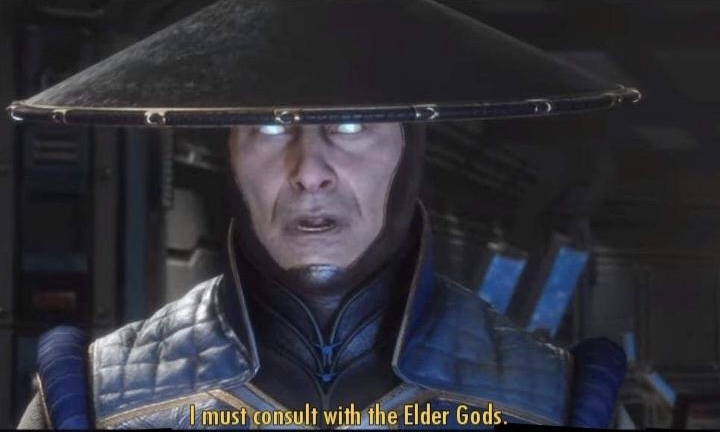 Plantilla de meme I must consult with the Elder Gods