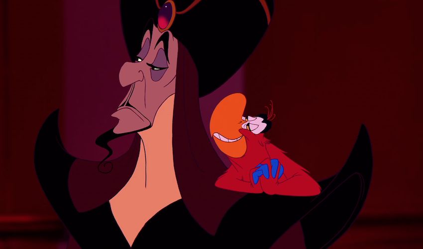 Template meme Iago Aladdin so how did it go
