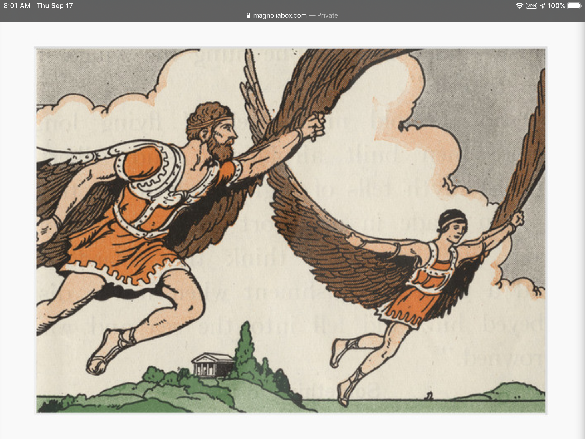 Plantilla de meme Icarus and Daedalus
