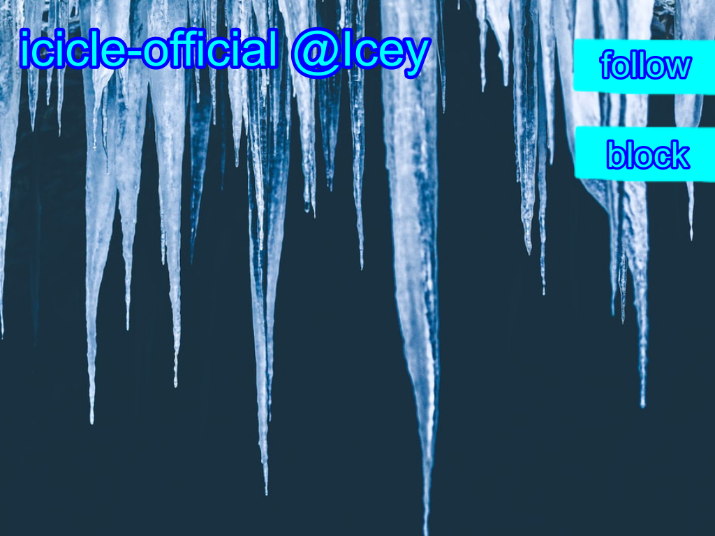 Icicle-official’s announcement template meme template