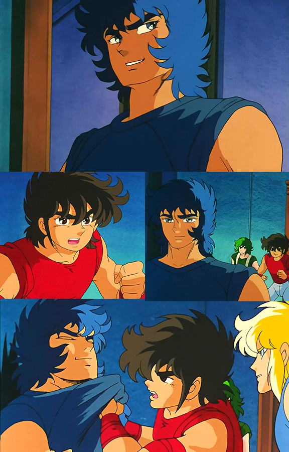 Template meme Ikki Chad vs Seiya Angry Meme [HD]