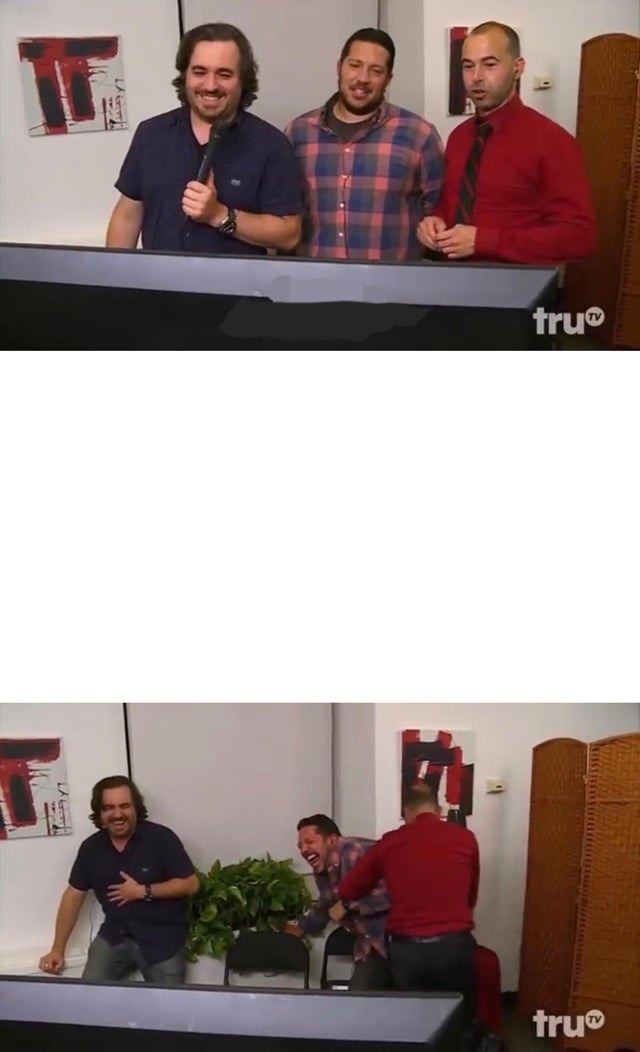 Plantilla de meme Impractical Jokers Laughing