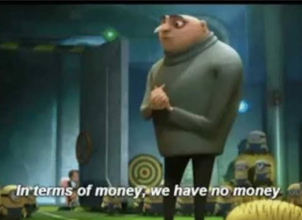 Plantilla de meme In terms of money