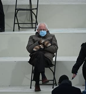 Plantilla de meme Inauguration Bernie Sanders