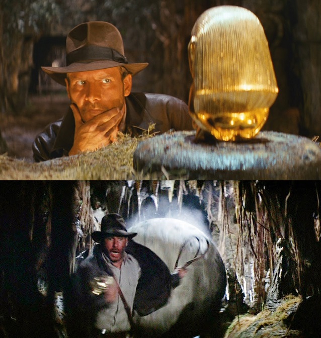 Plantilla de meme Indiana Jones Ball Run