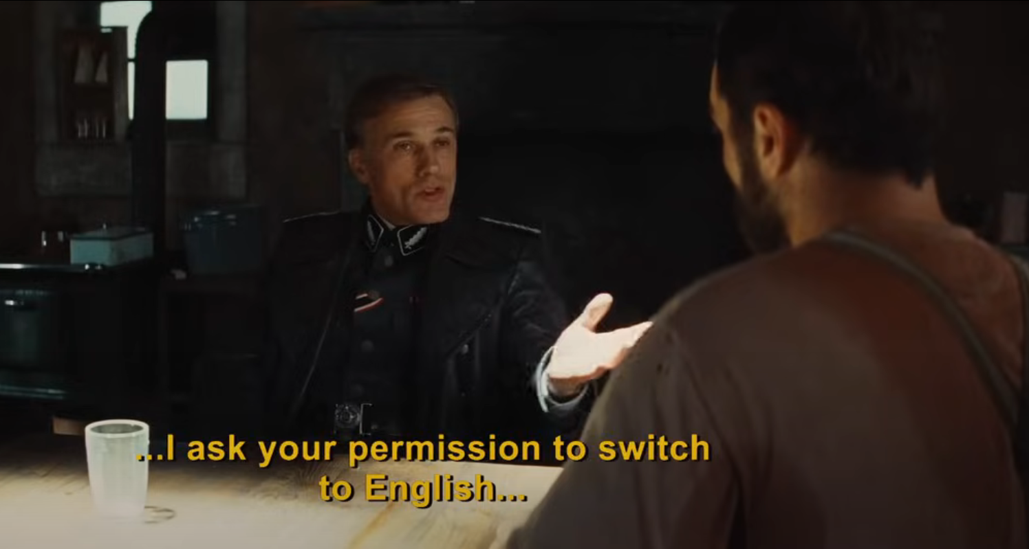 Plantilla de meme Inglorious switch