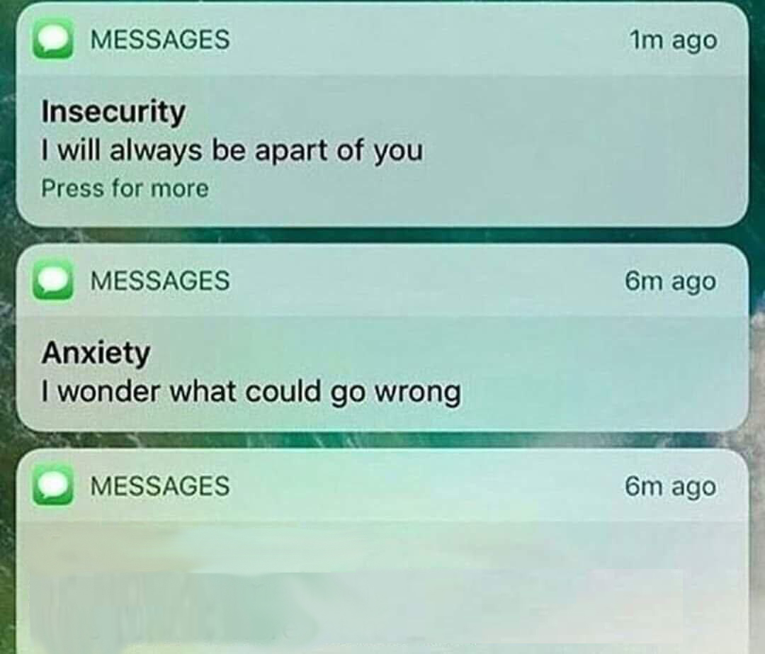 Plantilla de meme insecurity anxiety meme