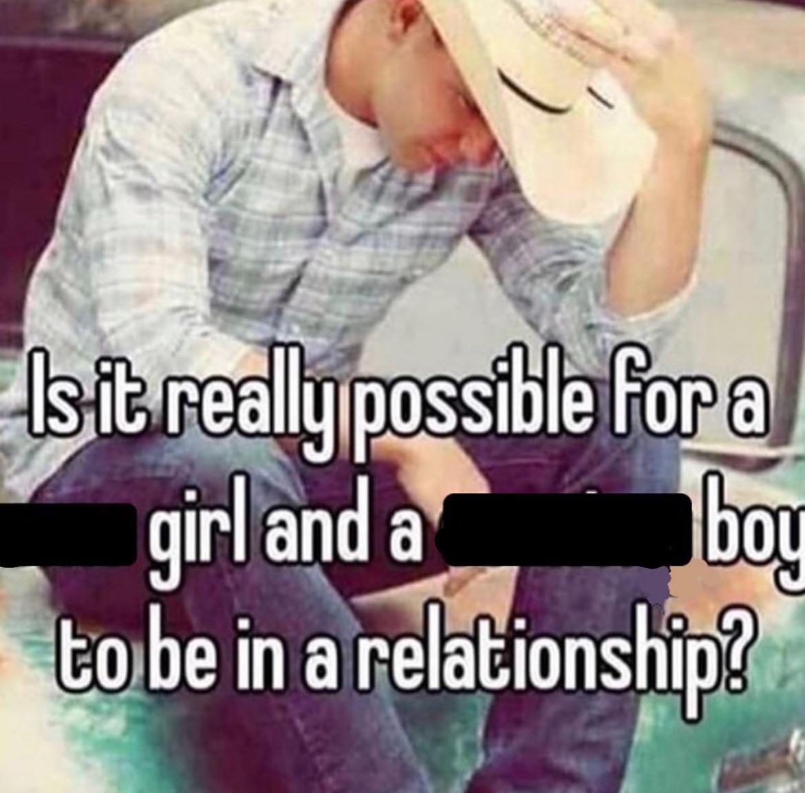 Template meme Is it really possible for a X girl and a Y boy