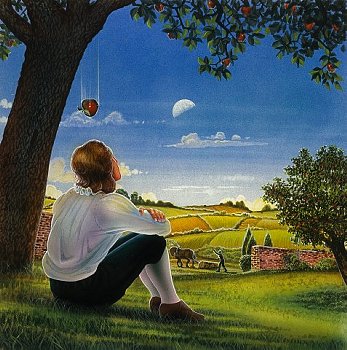 Template meme Isaac Newton Apple
