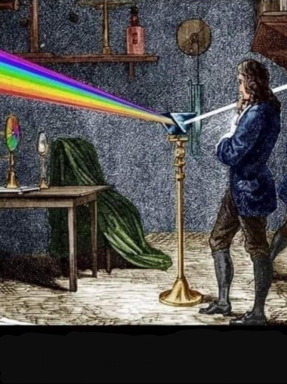 Plantilla de meme Isaac Newton Prism